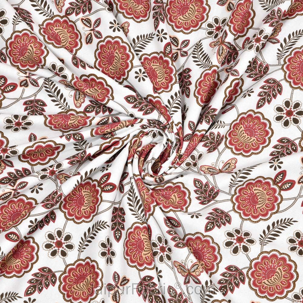 Pink Butterflies Pure Cotton Single Bed Dohar